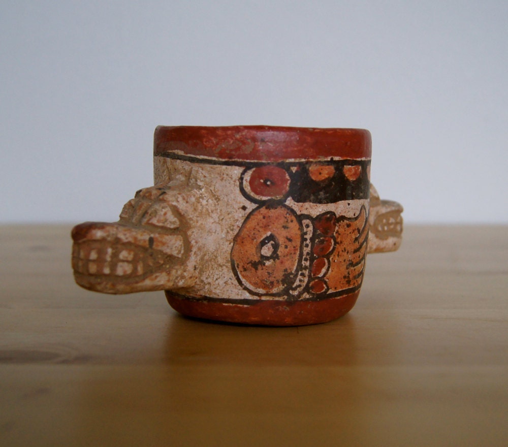 Ancient Mayan Pottery Replica by scoutHOME on Etsy