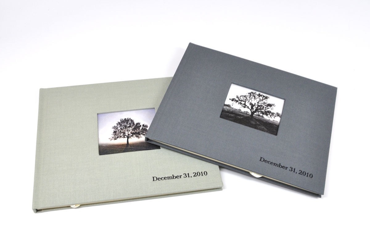 CUSTOM Wedding Guest Book or Photo Album - your photo/art on cover - choose your colors