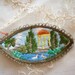 1 Exquisite antique metal edged applique