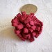 Vintage ribbon work trim in cabernet
