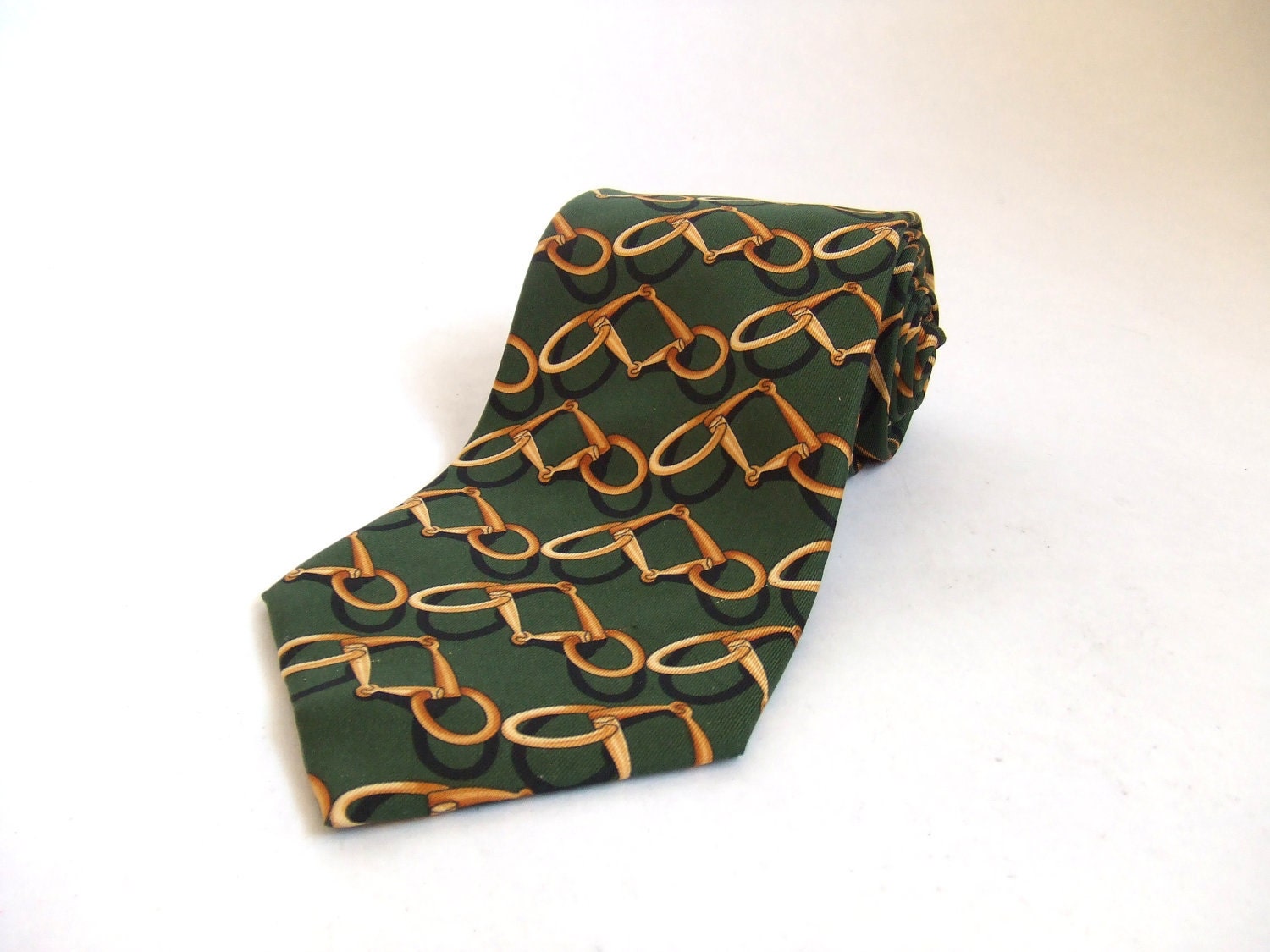FINAL SALE / GUCCI silk tie with chain pattern
