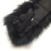 vintage black rabbit fur collar