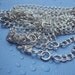 STERLING SILVER CHARM BRACELET - fill it with your beautiful designs - VERY NICE CHAIN double links CHECK MY SHIPPING