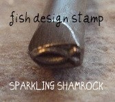 FISH metal jewelry DESIGN STAMP religious or fishing theme