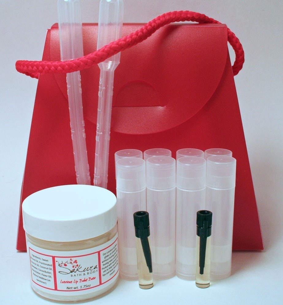 Make Your Own Lip Balm Kit - Perfect Gift for a Young, Tween or Teen girl - Makes 8 Lip Balm Tubes