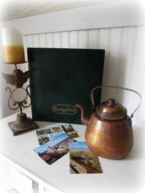 Vintage Dark Green Scrapbook