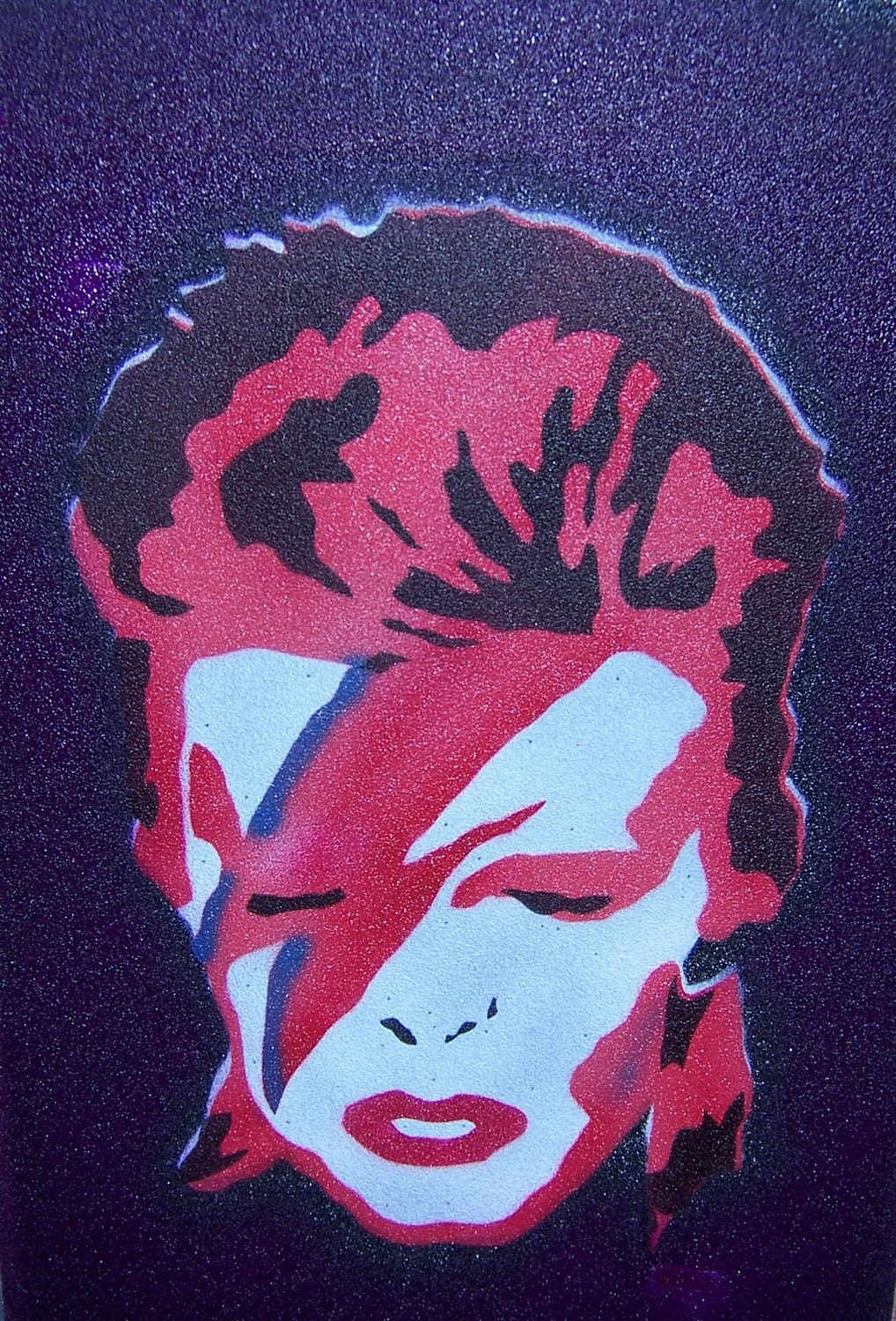 Iron Maiden Eddie stencil on griptape sheet by CustomGriptapeArtVT