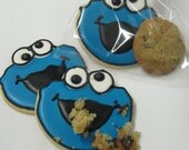 Cookie Monster Sugar Cookies