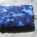 blue celestial padded makeup jewelry bag