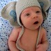 Peanuts the Elephant Crochet Beanie Costume for boys with earflaps