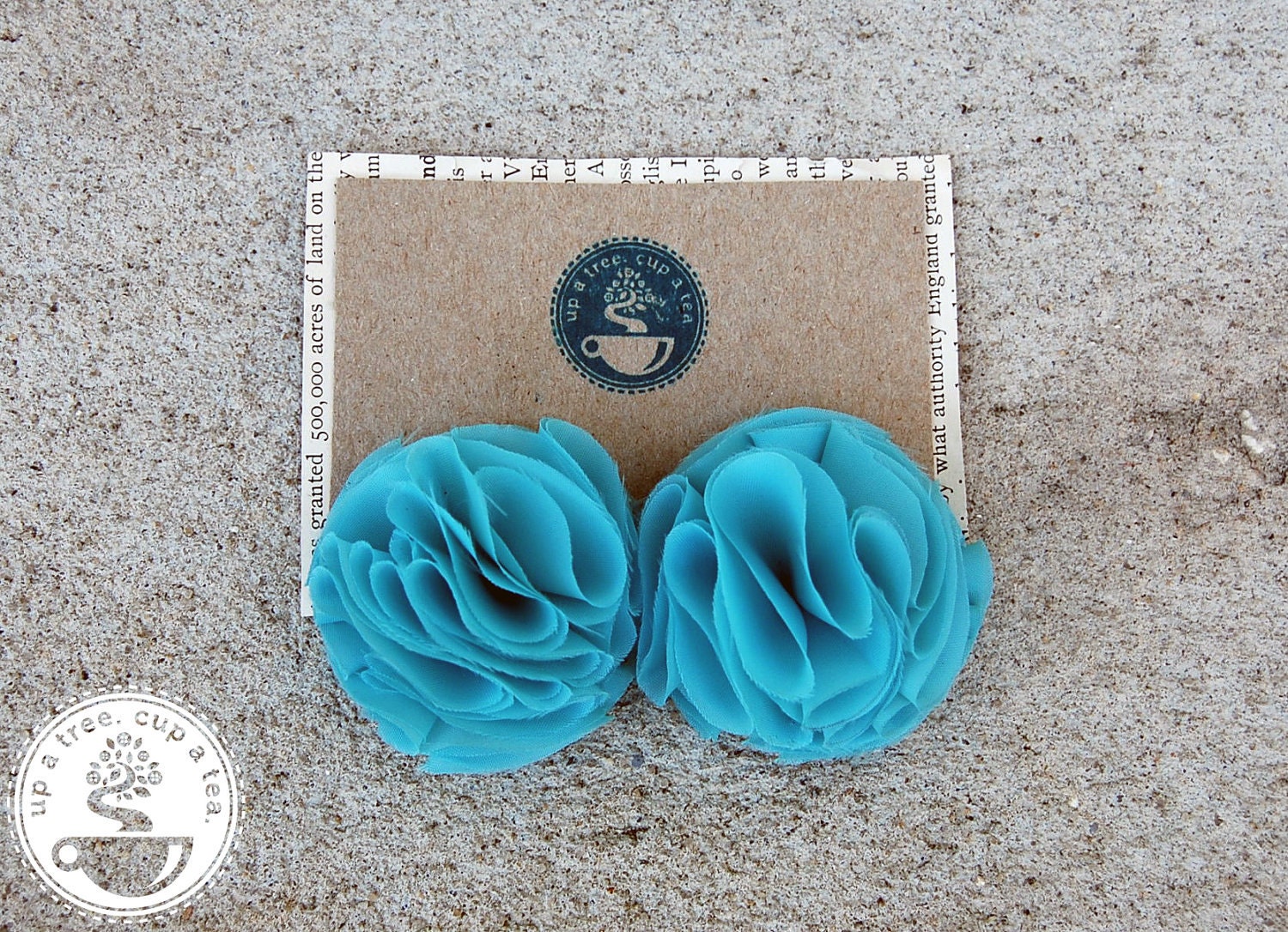 Something Blue - Bridal Carnation Shoe Clips