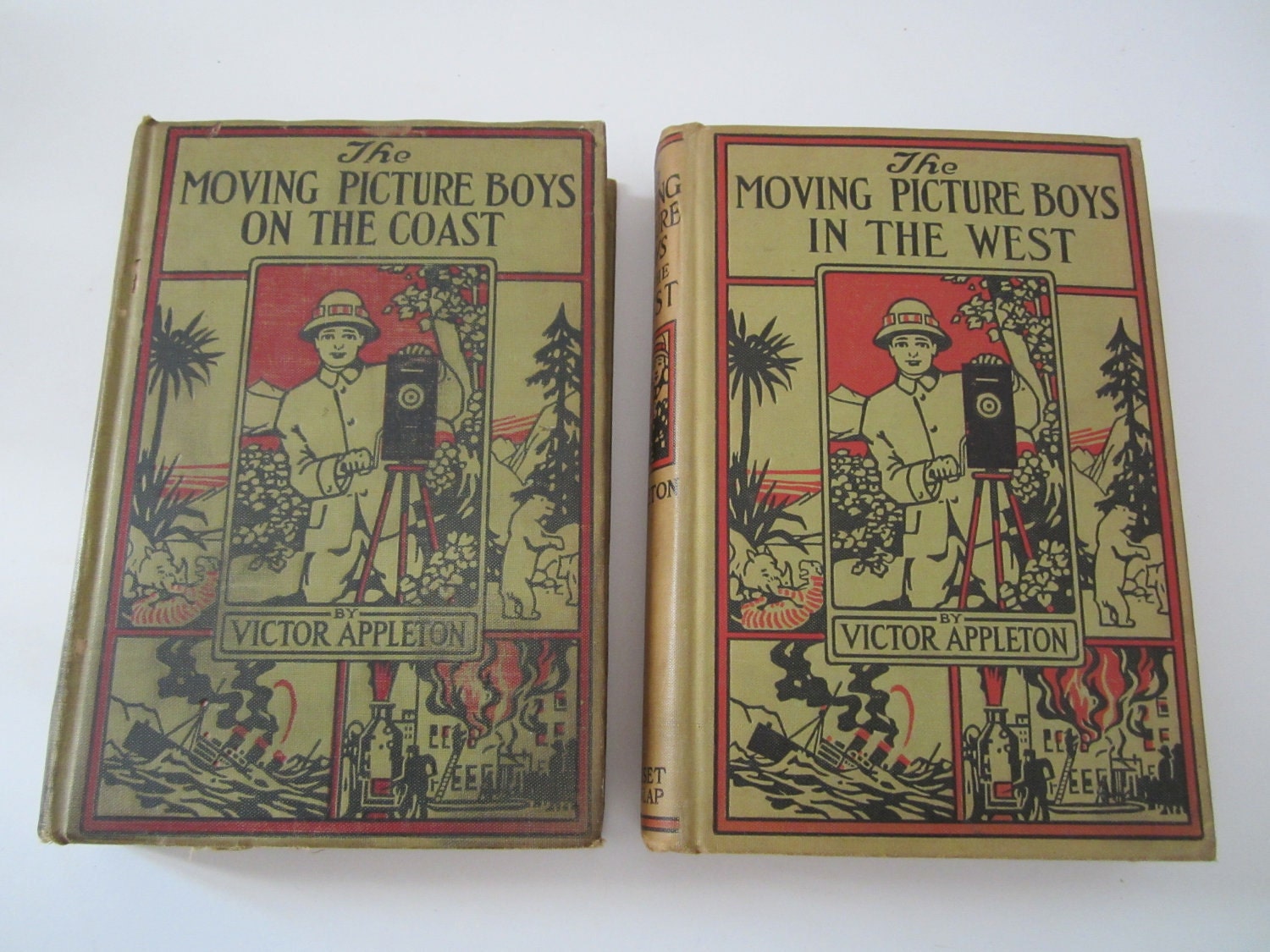 A Pair of The Moving Picture Boys Books by V. Appleton 1913