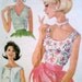 Vintage 1962 Marilyn Monroe Style Blouse Pattern Bust 38