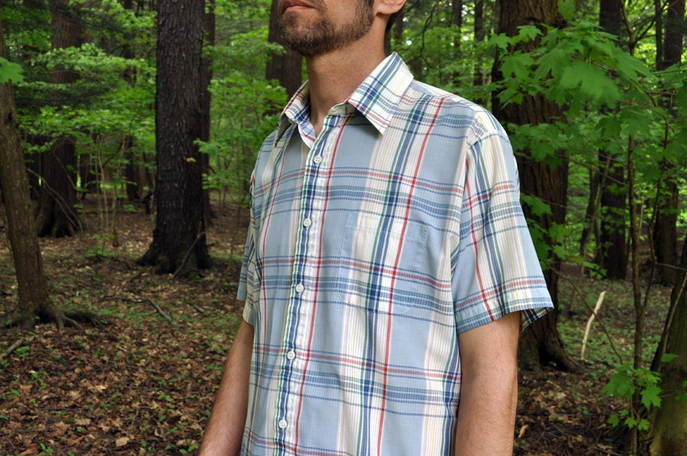 Plaid Summer shirt medium
