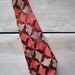1930s copper peach silver tie
