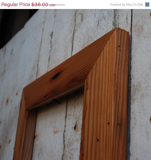SALE 8x10 reclaimed spruce frame from a broken down by PegandAwl