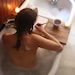 Tub Caddy made of Reclaimed Oak from a Broken Down Hardware Store