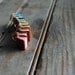 Book Necklace: Teeny tiny scrap leather