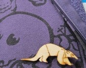 Tamandua Wooden Brooch