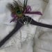 Personalized Bridal hanger "PURPLE PEACOCK " Wire name hanger,Last name hanger,Wedding dress hanger,Custom hanger,Bride coat hanger