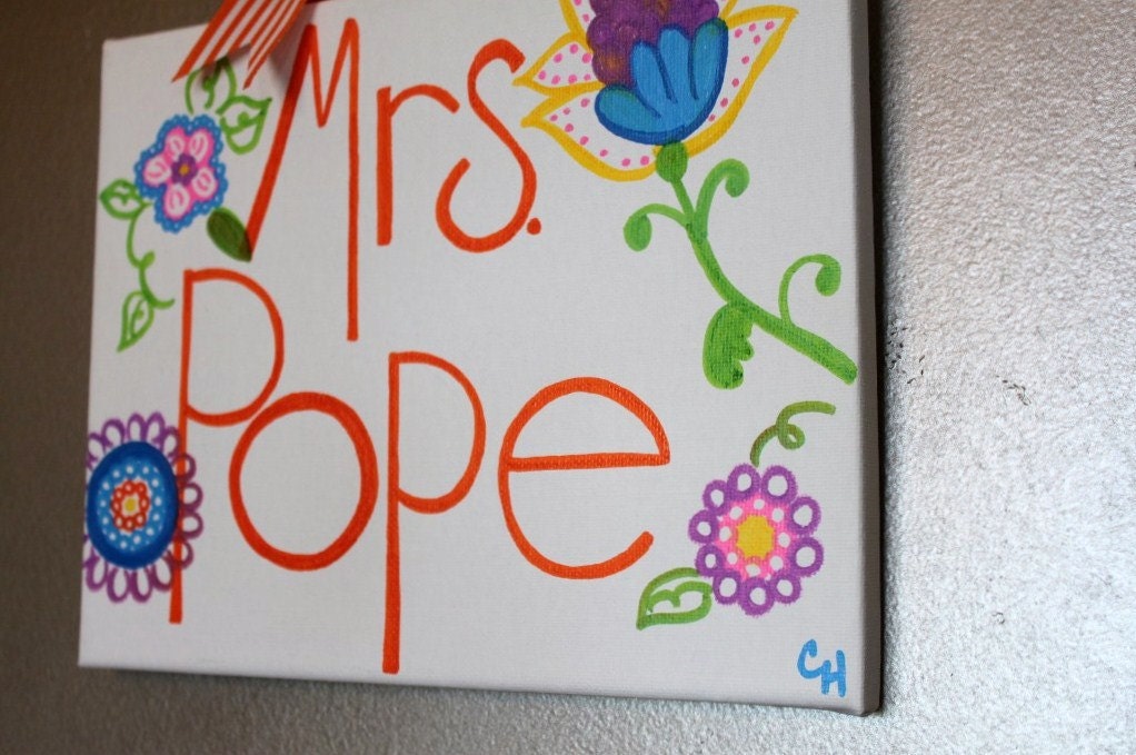 SALE Custom Personalized Canvases, great gifts for coworkers and employees and bosses and teachers