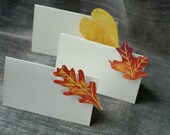 THANKSGIVING Autumn Leaf - Place Card - Thanksgiving - Gift Card - Table Number Card - Menu Card -weddings events