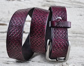 Celtic Knot Leather Belt