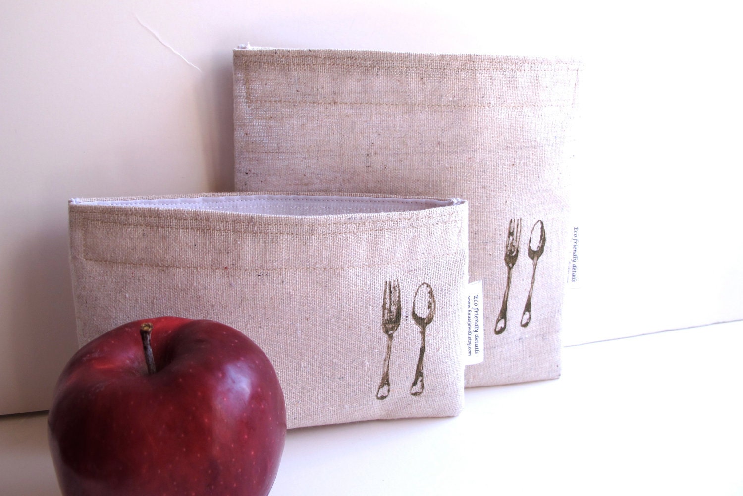 DINE Eco Friendly Reusable Snack & Sandwich Bag Set