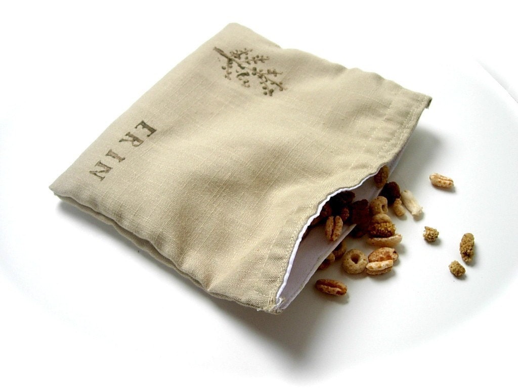 Personalized Eco friendly Reusable Sandwich Bag