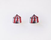 Circus Tent Stud Earrings - Made To Order