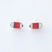 Pencil Stud Earrings in red - Made To Order