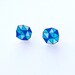 Geometric Stud Earrings in blue - Made To Order