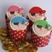 24 EDIBLE FONDANT SUGAR PIRATE CAKE TOPPERS