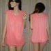 Vintage - Pink Cupcake - Babydoll with ruffled Bloomers - Small / Medium