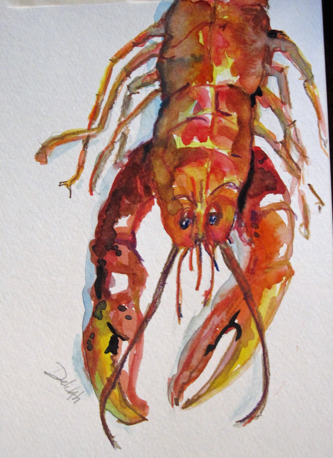 Loberst Painting in watercolors