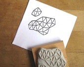 Crystal Configuration 02 - Hand Carved Stamp