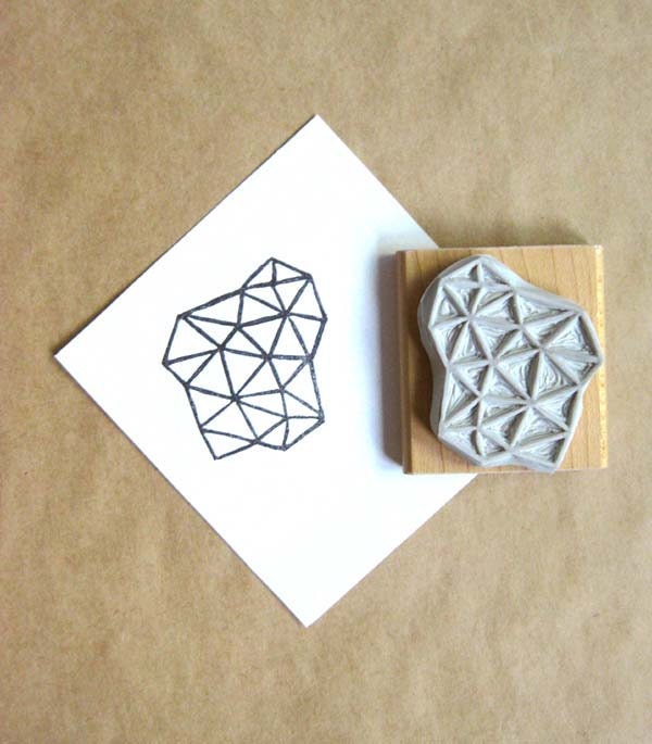 Crystal Configuration 31 - Hand Carved Stamp