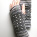 Starry Night / Charcoal Wrist Warmers