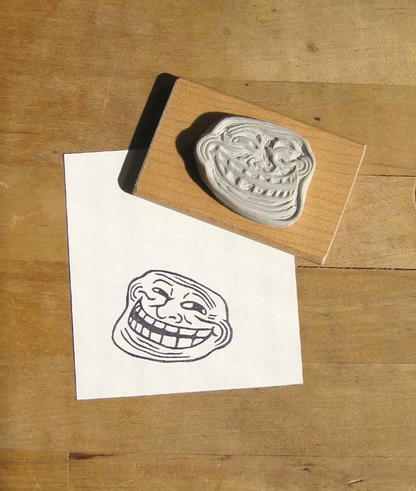 troll face stamp