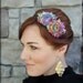 Adult Headband in Multi Colored Tie Die, Shabby Chic Flower for Girls and Women