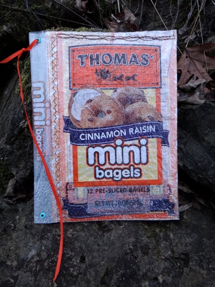 Recycled Bagel Bag Notebook
