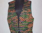 Ethnic Print Vest