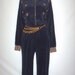 Vintage 1990s Black and Gold Velour Jumpsuit
