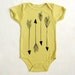 Arrows Printed Organic Baby Onesie 3-6m, 6-12m, 12-18m