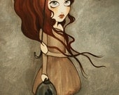 Siamese Stroll - Giclée Fine art Print - 8"x10"