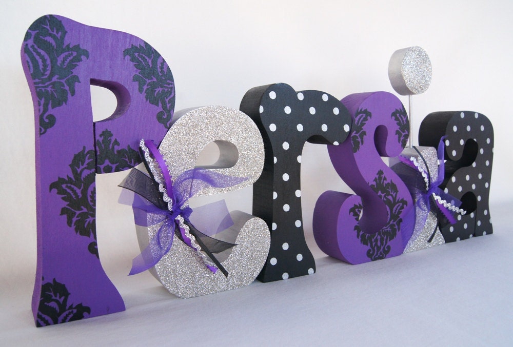 Baby Girl Wood Letters Set of 4