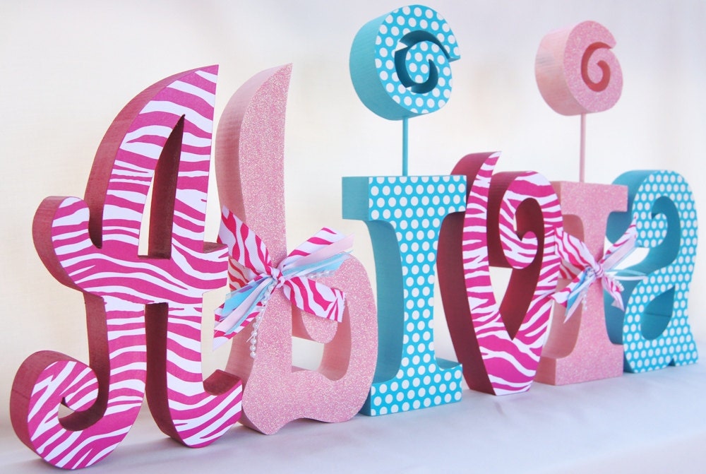 Children's Decor, Baby Girl Nursery Letters, Caden Lane Finley Bedding Set