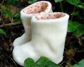 Soon comes Spring  wool / cotton baby boots - Newborn to 12 months