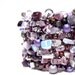 Amethyst Statement Cuff Bracelet Unique Purple Lavender Beadwork Beaded Arm Cuff Semi Precious Stone Hand Knit Jewelry Plum Glam Cuff