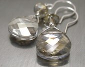 Swarovski Crystal Briolettes and Sterling Silver Earrings